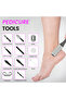 3-Speed Electric Callus Remover, Rechargeable Foot Care Tool with Digital Display and 3 Roller Heads - 6