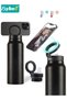 710ml Insulated Water Bottle with Magnetic Phone Holder, Compatible for Mag-Safe Tripod Mount, Stain