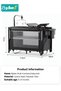 5-in-1 Baby Crib, Baby Bed and Bassinet with Changing Table, Adjustable Infant Travel Cribs and Nurs - 2