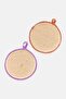 2 Pieces Textured Body Sponge, Cream - 3