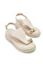 Maia Clara Women's Flip Flops Sandals 00121060 Beige - 4