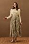 Mink Ethnic Patterned Piece Skirt - 3