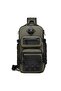 Waterproof Tactical Sling Shoulder Bag, Tripod Holder, 13L EDC Travel Work Bag, Army Green, 9585