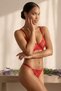 Women's Red Lace Detailed Lingerie Set - 2