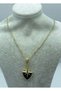 Steel Gold Stone North Star Necklace - 26Clko34 - 2