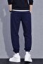 Men's Navy Ny Jogger Sweatpants with Elasticated Cuffs, Relaxed Fit, Casual Sport Pants - 3