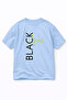 تي شيرت كبير الحجم BLACK LIME B مطبوع %100 P قطن تي شيرت مريح