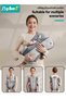 Baby Carrier, Baby Wraps Carrier with 2 Bibs and 2 Rattle Toys Set, Ergonomic Babywearing, Adjustabl - 3