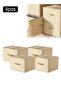 4 Pack Foldable Storage Bins with Handle Cube for Closet Home