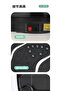 Vibration Plate Lymphatic Drainage Bluetooth 99 Levels Remote Bands 330lb - 7
