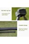 Portable Folding Roll Up Camping Table 41x35x29cm Black Outdoor Picnic - 2