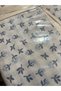 Single Duvet Cover Set Blue Floral 160 X 220 cm - Pillowcase 50 X 70 cm - 3