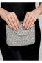 Women's Stone-Embellished Handbag and Long Chain Strap Bucket Model Evening Dress Bag (Wedding Engagement Marriage Prom Graduation)