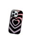 Realme Note 50 Compatible Shock-Absorbing Camera Protected Black Silicone Case Heart Pattern - 3