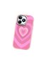 Realme Note 50 Compatible Shock-Absorbing Camera Protected Pink Silicone Case Heart Pattern - 3