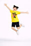Girl's 2-Piece Set Giraffe and Bow Printed Summer Set Cotton T-Shirts Shorts Top and Bottom Set - 2