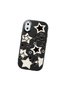 iPhone XS Max Compatible Shock-Absorbing Camera Protected Black Silicone Case Star Pattern - 3