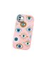 Realme C20/C20A Compatible Shock-Absorbing Camera Protected Pink Silicone Case Evil Eye Charm - 3