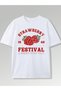Women's Strawberry Printed Oversize Comfortable Daily Use Combed Cotton T-Shirt - 2
