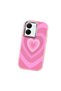 Vivo Y77T/Y78M Compatible Shock-Absorbing Camera Protected Pink Silicone Case Heart Pattern - 3