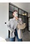 Bianca Shoulder Pad Li Double-Breasted Jacket Stone