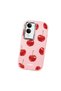 Vivo Y19S Gt Compatible Shock-Absorbing Camera Protected Pink Silicone Case Cherry Patterned - 3
