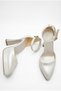 Women's Pointed Toe Platform Heels (Heel 12 cm) White Evening Dress Shoes, Wedding Dress Shoes - 8