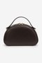 103 Brown Women's Bag with Shoulder Bag Zippers, Lined Elegant Double Compartments and Gold Detailing - 3
