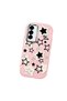Samsung Galaxy A56 Compatible Shock-Absorbing Camera Protected Pink Silicone Case Star Pattern - 3