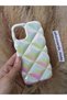 iPhone 16 Compatible Diamond Pattern Hologram Silicone Case - 2