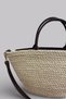 Nerina Genuine Leather Detailed Soft Rope Straw Look Women's Bag–Shoulder and Crisscross Straps Stylish Bag - 4