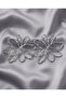 Silver big za flower earrings - 4
