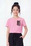 Round Neck Print Detailed Girls' T-Shirt - 2