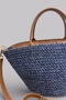 Nerina Genuine Leather Detailed Soft Rope Straw Look Women's Bag–Shoulder and Crisscross Straps Stylish Bag - 4