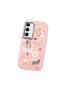 Samsung Galaxy S23 Fe Compatible Shock-Absorbing Camera Protected Pink Silicone Case Stylish Print - 3