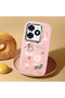 Tecno Spark Go 2024(Bg6) Compatible Shock-Absorbing Camera Protected Pink Silicone Case Stylish Printing - 2