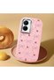 حافظة سيليكون وردية اللون متوافقة مع Vivo Y16/Y02S مع حماية للكاميرا ماصّ للصدمات فيونك منقوش - 2