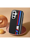 Samsung Galaxy S24 Fe Compatible Black Silicone Case with Shock-Absorbing Camera Protections Bmw Patterned - 2
