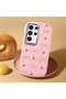 Samsung Galaxy S23 Ultra Compatible Shock-Absorbing Camera Protected Pink Silicone Case Bowknot Patterned - 2
