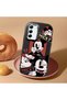 Samsung Galaxy S21 Fe Compatible Shock-Absorbing Camera Protected Black Silicone Case Mickey Patterned - 3