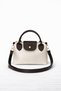 Cream Brown Detailed Vera Model Women's Crossbody Bag and Clutch Bag
