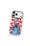 iPhone 17 Pro Max Compatible Shock-Absorbing Camera Protected Pink Silicone Case Stitch Patterned - 3