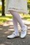347 Orthopedic Girl's Cream Ballet Flats
