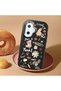 Poco F7 Compatible Shock-Absorbing Camera Protected Black Silicone Case Stylish Printing - 2
