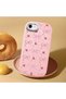 حافظة سيليكون وردية اللون متوافقة مع هاتف iPhone 7/8/SE 2020 2022 مع حماية للكاميرا ماصّ للصدمات فيونك منقوش - 3