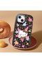 iPhone 13/14 Compatible Shock-Absorbing Camera Protected Black Silicone Case Kitty - 3