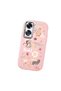 Oppo A60 Compatible Shock-Absorbing Camera Protected Pink Silicone Case Stylish Printing - 3