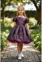 Flower Patterned Children's Dress - 3