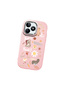 Realme Note 50 Compatible Shock-Absorbing Camera Protected Pink Silicone Case Stylish Print - 3