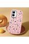 Infinix Smart 10 Compatible Shock-Absorbing Camera Protected Pink Silicone Case Heart Pattern - 2